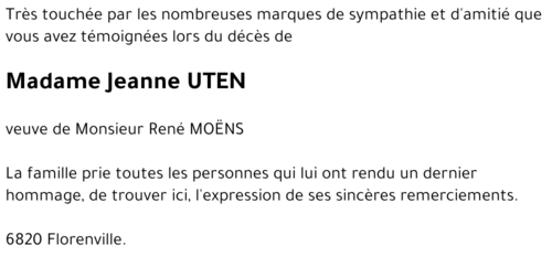 Jeanne UTEN
