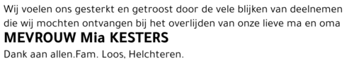 Mia KESTERS