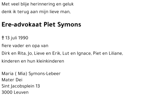 Piet Symons