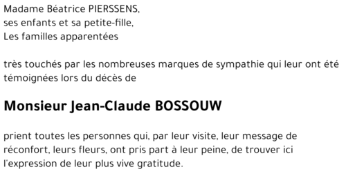 Jean-Claude BOSSOUW