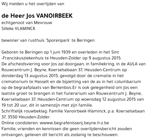 Jos Vanoirbeek