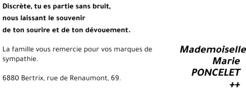 Marie PONCELET