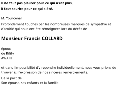 Francis COLLARD