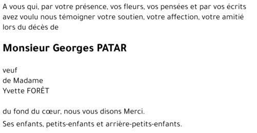 Georges PATAR