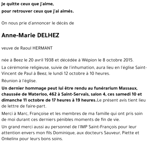 Anne-Marie DELHEZ