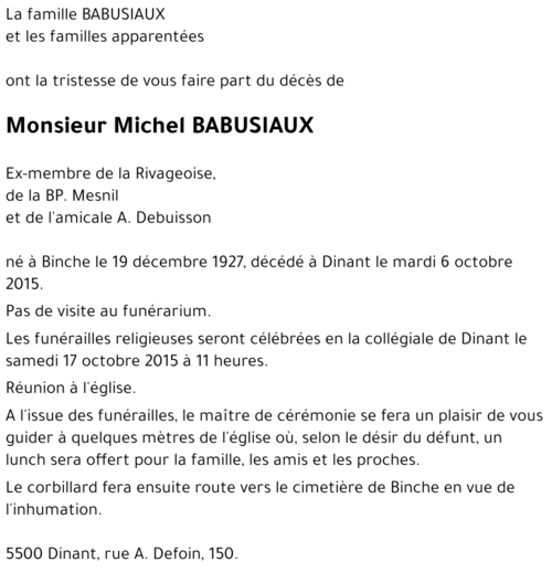 Michel BABUSIAUX