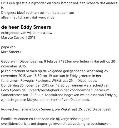 Eddy Smeers
