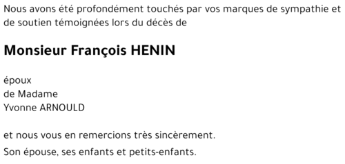 François HENIN
