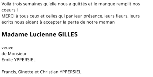 Lucienne GILLES