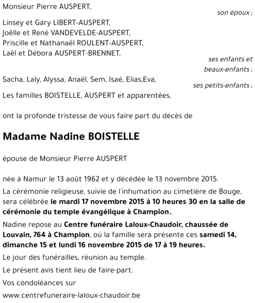 Nadine BOISTELLE