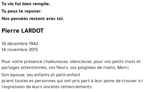 Pierre LARDOT