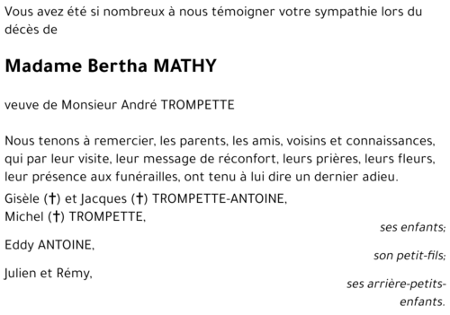 Bertha MATHY
