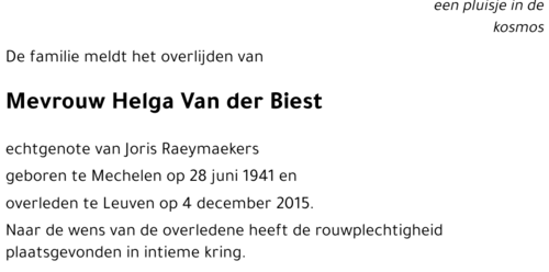 Helga Van der Biest
