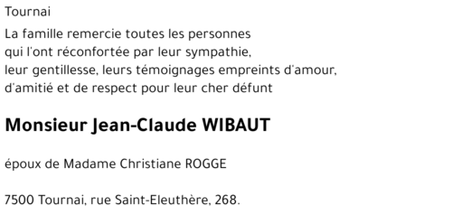 Jean-Claude WIBAUT