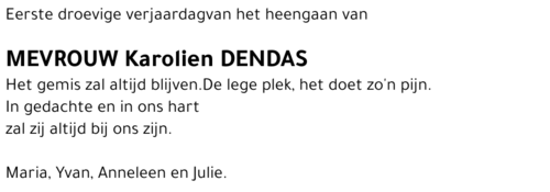 Karolien Dendas