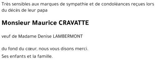 Maurice CRAVATTE