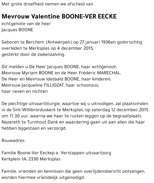 Valentine Ver Eecke