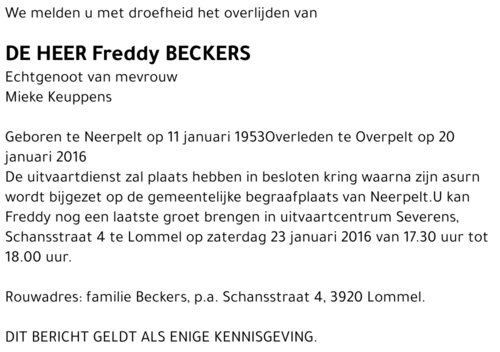 Freddy Beckers