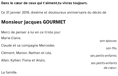 Jacques GOURMET