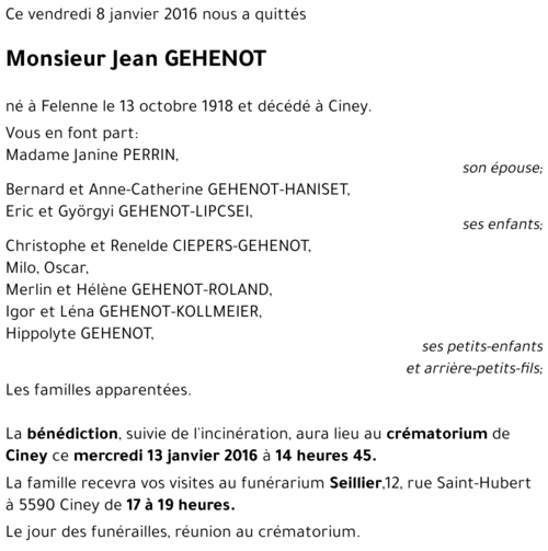 Jean GEHENOT