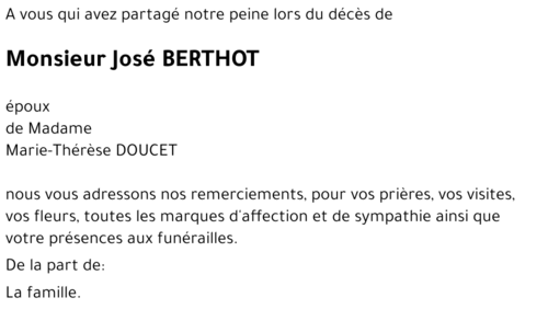 José BERTHOT