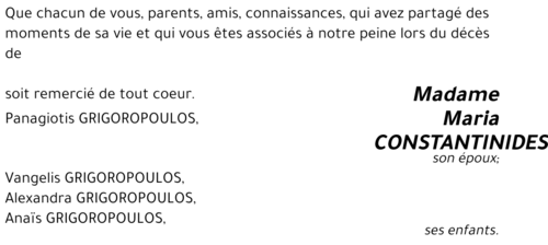 Maria CONSTANTINIDES