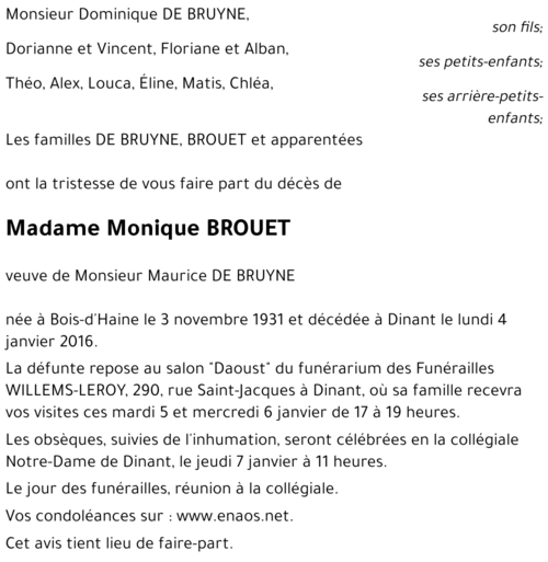 Monique BROUET