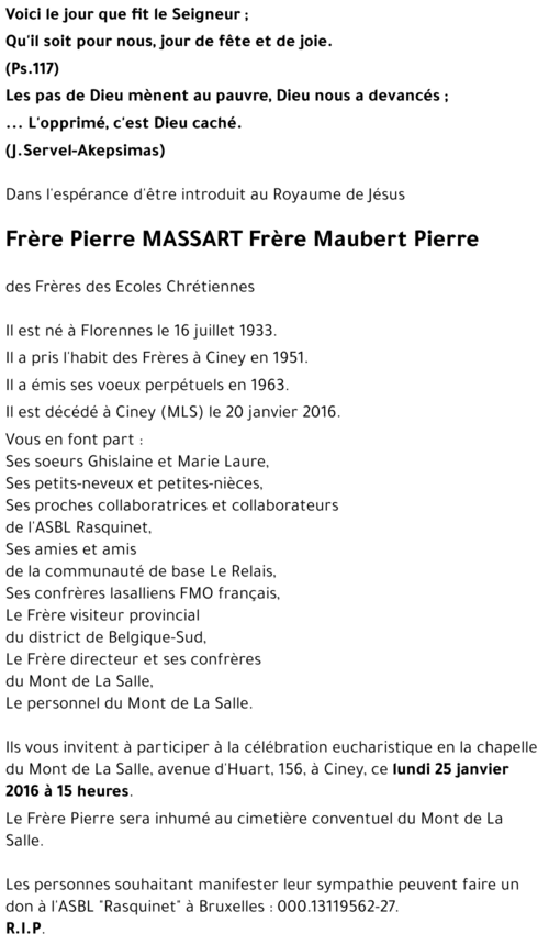 Pierre MASSART
