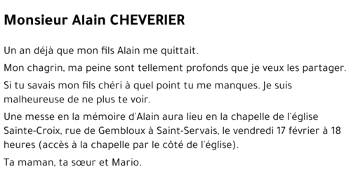Alain CHEVERIER