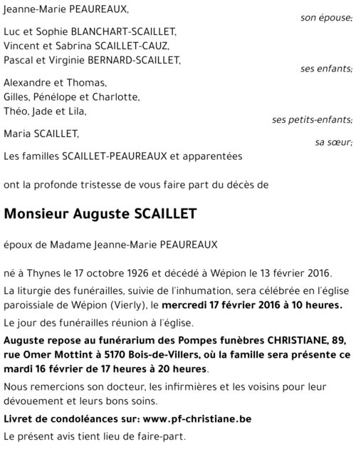 Auguste SCAILLET