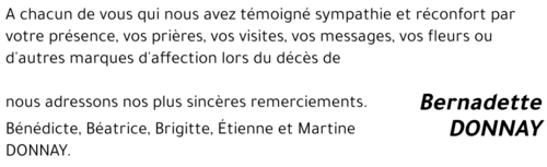 Bernadette DONNAY