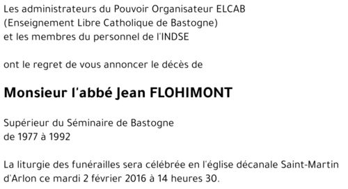 Jean FLOHIMONT