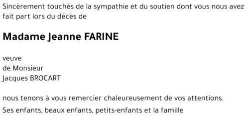 jeanne FARINE