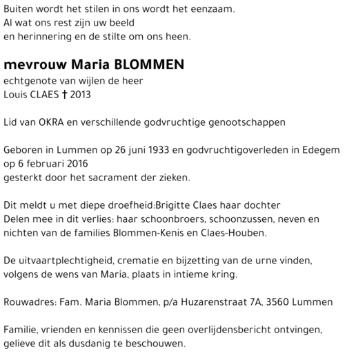 Maria Blommen