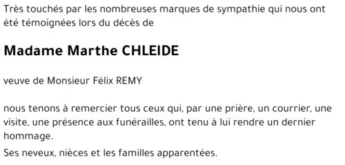Marthe CHLEIDE 