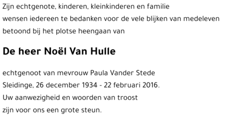 Noël Van Hulle