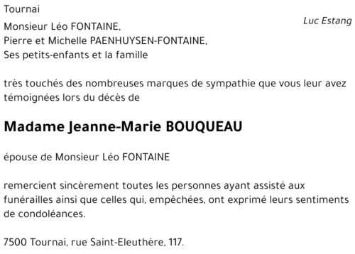 Jeanne-Marie BOUQUEAU