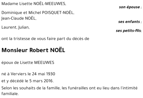 Robert NOEL