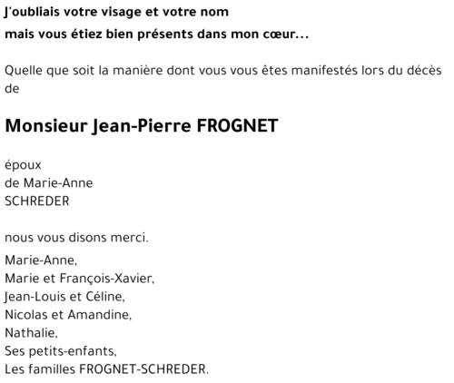 Jean-Pierre FROGNET 