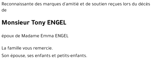 Tony ENGEL