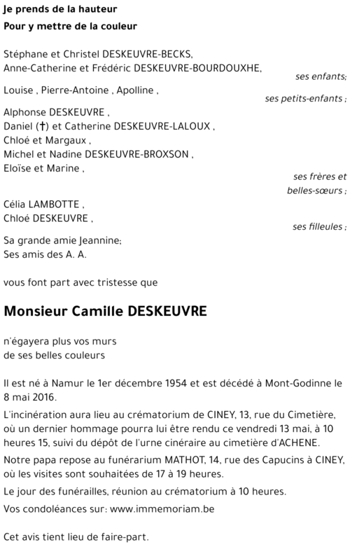 Camille DESKEUVRE