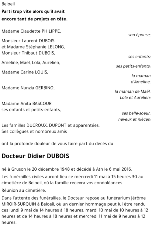 Didier DUBOIS