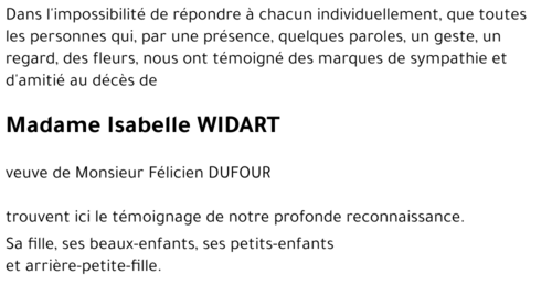 Isabelle WIDART