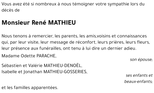 René MATHIEU