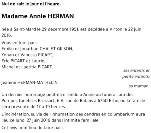 Annie HERMAN 