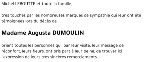 Augusta DUMOULIN