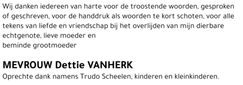 Dettie VANHERK