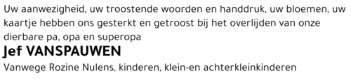 Jef Vanspauwen