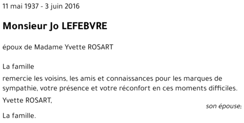 Jo LEFEBVRE