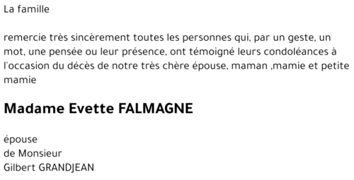 Evette FALMAGNE